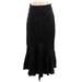 Shein Formal Midi Skirt Midi: Black Print Bottoms - Women's Size Small