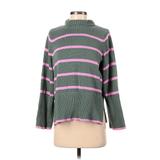 Free Assembly Turtleneck Sweater: Green Stripes Tops - Women's Size X-Small