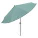 Pure Garden 10-Foot Push Button Patio Market Umbrella in Dusty Blue