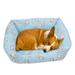 Dog Cooling Bed Summer Sleeping Cool Ice Silk Bed for Small Medium Large Dogs & Cats Breathable Washable Pet Beds with Non-Slip Bottom - Style:Style 2