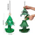 Pedty Bird Feeders Clearanceï¼�Bird Feeder Christmas Tree Bird Feeders for Outdoor Metals Bird Feeder Hanging Outdoors Garden Merry Christmas Decorations Green