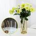 marioyuzhang Metal Frame Glass Bottle Vase Glass Flower Vase with Geometric Metal Stand Crystal Clear Terrariums Planter Bud Glass Vase Gold