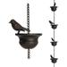 Buodes Summer Savings Mobile Birds On Cups Rain Chain Mobile Bird Rain Chains For Gutter Downspout Red Decorative Bird Rain Chains Outdoor Yard Garden Decoration