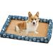 Dog Cooling Mat Cooling Pads for Dogs Cats Summer Pet Dog Self Cooling Mat Rattan Cool Mat Dog Kennel Pet Sleeping Mat for Small to XXX-Large Dogs Cat Pattern - S(15.75 x11.8 x1.1 )