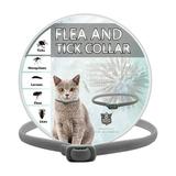 Flea and Tick Collar for Cats 8-Month Tick and Flea Control for Cats Adjustable Design-One Size Fits All Safe & Allergy Free Waterproof with Flea Comb