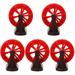 Fish Tank Waterwheel Ornaments 5 PCS Fountains Decorations Props for Office Home DÃ©cor Plastic