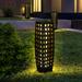 Floor Lamp Outdoor Floor Lamp Lanterns Outdoor Powered Resin Wicker Outdoor Lamp Deck Light for Porch Garden Patio Deck