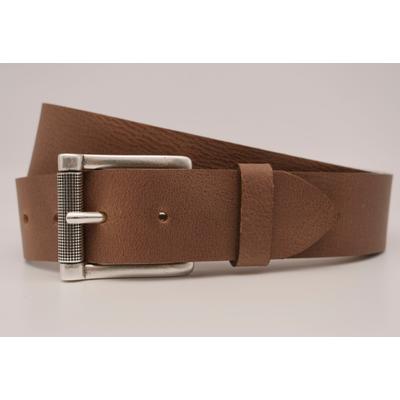 Ledergürtel ANNAMATONI, Damen, Gr. 90, grau (taupe), Rindsleder, unifarben, casual, Gürtel, mit silberner Schließe Image