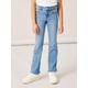 Bootcut-Jeans NAME IT "NKFPOLLY SKINNY BOOT JEANS 1142-AU NOOS", Mädchen, Gr. 134, N-Gr, blau (medium blau denim), Denim/Jeans, Obermaterial: 69% Baumwolle, 25% Polyester, 3% Elasthan, 3% Viskose, unifarben, casual, skinny fit knöchellang, Jeans,...