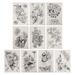 Tattoo Stickers Artificial Male for Women Fake Black Full Body Suit Aldult Close Paper Pvc