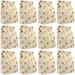Gift Paper Bag 12 Pcs Food Wrapping Bags for Party Lunch Course Clothes Storage
