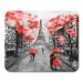 KDAGR Oil Painting Paris European City Landscape France Eiffel Tower Mousepad Mouse Pad Mouse Mat 9x10 inch