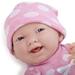 La Newborn Boutique - Realistic 15 inch Anatomically Correct Real Girl Baby Doll - All Vinyl inch Pink Polka Dot inch - Made