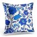 ARHOME with Fantasy Flowers Natural Floral Curl Paisley Batik Pillow Case Pillow Cover 18x18 inch