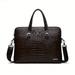 1Pc Men s Crocodile Pattern Briefcase Large-capacity 14 Inch Laptop Bag Crossbody Shoulder Bags Handbag