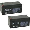 Universal Power Group 12V 3.4AH UB1234 BP3-12 ES3-12 PW1203 Battery - 2 Pack