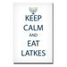 Ready2HangArt Keep Calm and Eat Latkes Wrapped Canvas Wall Art