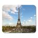 KDAGR Architecture Eiffel Tower and Cityscape at Sunset Light from Trocadero Paris France Attraction Mousepad Mouse Pad Mouse Mat 9x10 inch