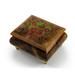 Handcrafted 18 Note Sorrento Music Box with Christmas Theme Wood Inlay of a Christmas Wreath - There is Love (Wedding Song)