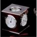 Bey-Berk International Revolving Cube Weather Station & Compass Desktop Clock