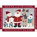 Milliken Seasonal Inspirations Area Rug Santa & Friends 00235 Indian Red 3 10 x 5 4 Rectangle