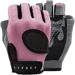 LIFECT Essential Breathable Workout Gloves Weight Lifting Fingerless Gym Exercise Gloves with Curved Open Back for Powerlifting Women and Men Pink Medium