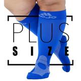 Plus Size Mojo Compression Socks for Women and Men 20-30mmHg - Navy 7X-Large