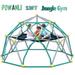 POWANLI 3-in-1 Climbing Dome 156 Dome Climber with Hammock for Kids Outdoor Play Equipment 1000lbs Jungle Gym Anti-Rust Easy Assembly Green+Grey