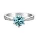 1ct Moissanite Promise Ring - 925 Sterling Silver Engagement Ring for Weddings and Special Occasions - Choose from Multiple Colors - Perfect Gift for Your Loved One