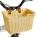 GRANNY SAYS Kids Bike Basket Front Bicycle Bike Baskets for Kids Small Wicker Bike Basket for Boys and Girls 9.75 x 7 x 6 Butter