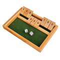 Shut The Box Game 2 Wooden Board Dice Game Classics Family Dice Game Table Math Game and Kids Board Games for Party