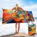 Yibo Red Cherry Pattern Soft Sand Free Pool Bath Outdoor Travel Towel for Camping Swimming Yoga Sports Girl Women Men Adults