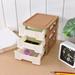 Kraoden Cabinet Drawer Storage Plastic Drawer Office Desk Desktop Storage Drawer Organizer Drawer Organizer Office Desk Plastic Storage Rack with Drawers