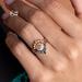 Deyared Ladies Moissanite Ring Sterling Silver Engagement Ring New Fashion Ring Rose Gold Stackable Ring 3 Sparkly Rings Gold on Clearance