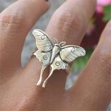 Deyared Ladies Butterfly Ring Delicate Colourful Crystal Butterfly Ring Vintage Bride Engagement Wedding Party Women s Jewelry Gift Ring for Women on Clearance