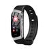 E18 Smart Heart Rate Blood Pressure Bracelet Color Screen Anti-Lost Call Sms Reminder Facebook Reminder Bracelet