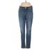 Nine West Jeans - Mid/Reg Rise: Blue Bottoms - Women's Size 4 Petite - Sandwash