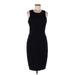 Gianni Bini Casual Dress - Sheath Crew Neck Sleeveless: Black Print Dresses - Women's Size Medium