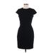 H&M Cocktail Dress - Sheath: Black Solid Dresses - Women's Size 6