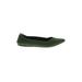 ROTHY'S Flats: Green Solid Shoes - Women's Size 9 1/2 - Pointed Toe