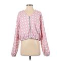 Urban Outfitters Jacket: Pink Checkered/Gingham Jackets & Outerwear - Women's Size Small