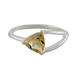 Love Triangle,'Solitaire Citrine Ring Crafted in Sterling Silver'