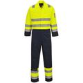 Combinaison de travail Haute visibilité multirisques Portwest Modaflame Jaune / Marine 5XL - Jaune