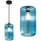 G.e.a.luce - Gea luce suspension en verre blanc raika vg b1 e27 plafonnier moderne led, couleur bleu