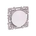 Interrupteur va et vient non lumineux avec griffes 10AX - SQUARE Blanc