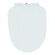 Orchard Eden white D-shape bottom fix soft close toilet seat