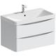 Mode Adler white wall hung vanity unit and basin 800mm with tap