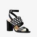 Michael Kors Shoes | Michael Kors Valencia Studded Leather Sandals | Color: Black | Size: 7