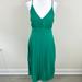 Jessica Simpson Dresses | Jessica Simpson Womens Strapless V Neck Pleated Midi Dress Green Size S | Color: Green | Size: S