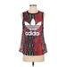 Adidas Active Tank Top: Red Activewear - Women's Size Small